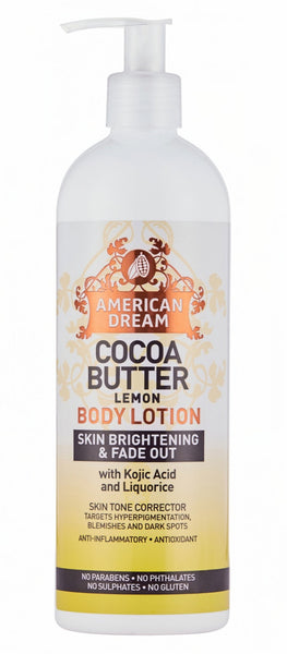 American Dream Cocoa Butter Lemon Body Lotion – Cabrini Cosmetics